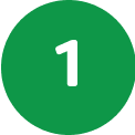 Green Circle with Number 1