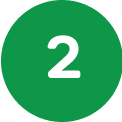 Green Circle with Number 2